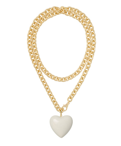 The Big Puffy Heart Charm Necklace
