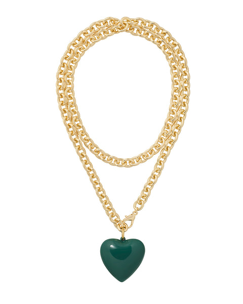 The Big Puffy Heart Charm Necklace – Roxanne Assoulin