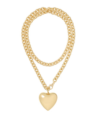 The Big Puffy Heart Charm Necklace