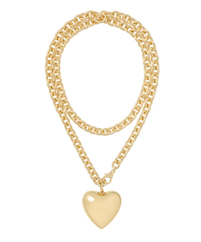 The Big Puffy Heart Charm Necklace