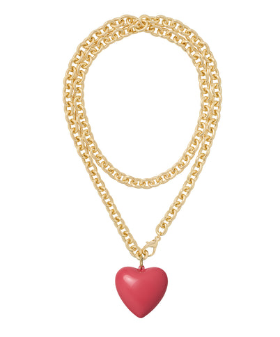 The Big Puffy Heart Charm Necklace