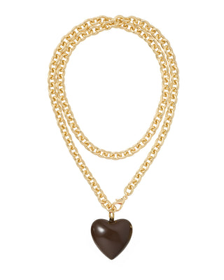 The Big Puffy Heart Charm Necklace