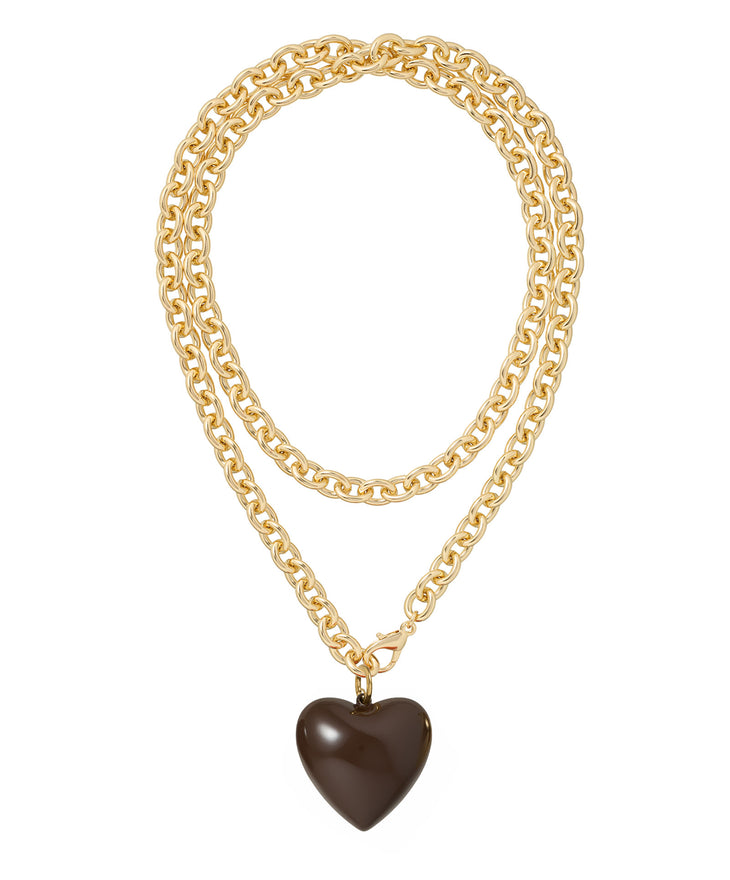 The Big Puffy Heart Charm Necklace