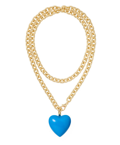 The Big Puffy Heart Charm Necklace