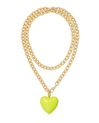 The Big Puffy Heart Charm Necklace