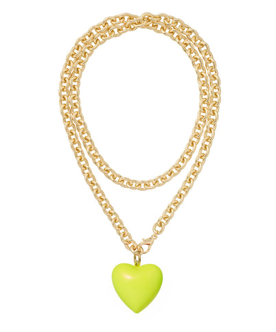 The Big Puffy Heart Charm Necklace