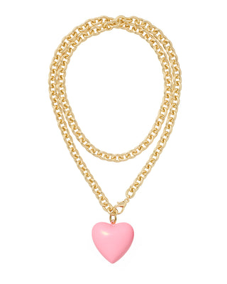 The Big Puffy Heart Charm Necklace