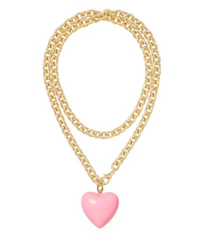 The Big Puffy Heart Charm Necklace
