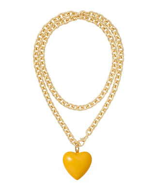 The Big Puffy Heart Charm Necklace