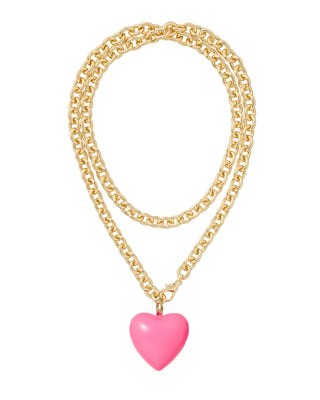 The Big Puffy Heart Charm Necklace