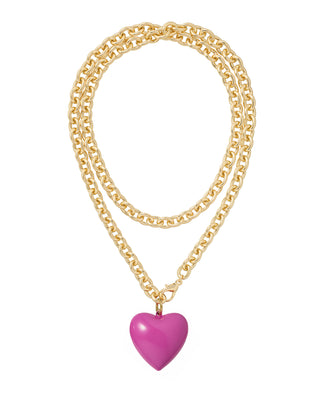 The Big Puffy Heart Charm Necklace