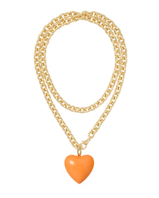 The Big Puffy Heart Charm Necklace