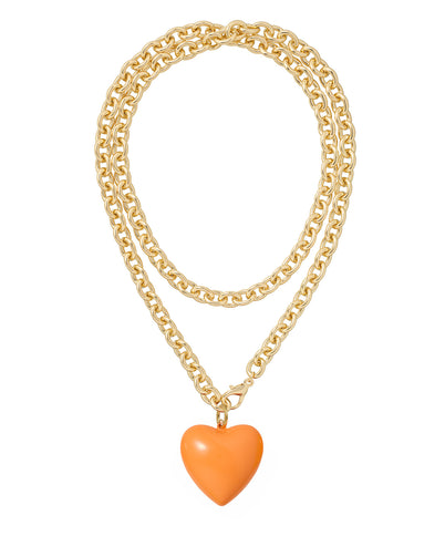 The Big Puffy Heart Charm Necklace