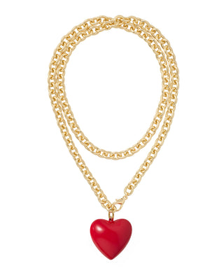 The Big Puffy Heart Charm Necklace