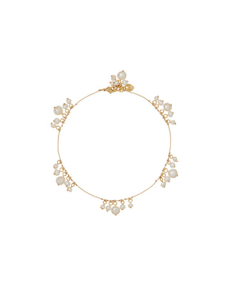 The Pearl Drip Drop Anklet Duo