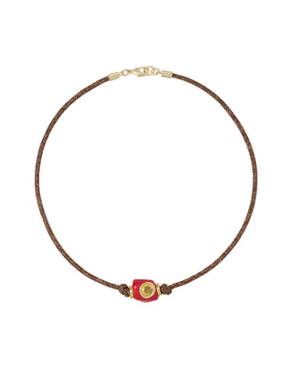 The Coral Tube Cord Necklace