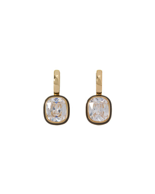 The Cubic Cushion Drop Earrings