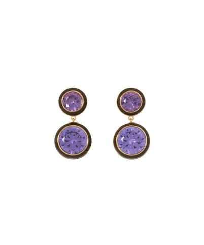 The Cubic Double Drop Earrings