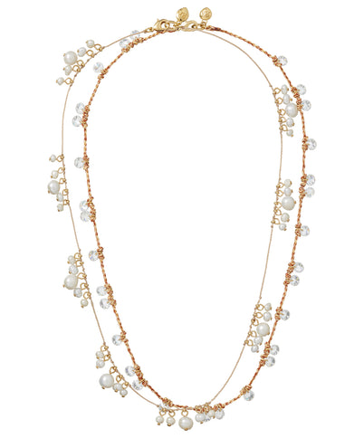 The Pearl Drip Drop Necklace Duo