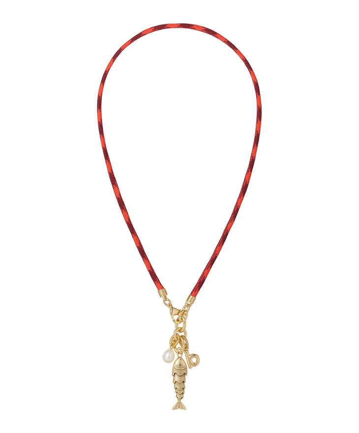The Happy Cord Charm Necklace