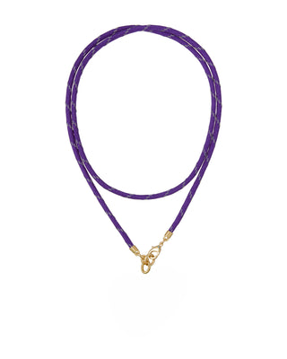 The Long Happy Cord Charm Necklace