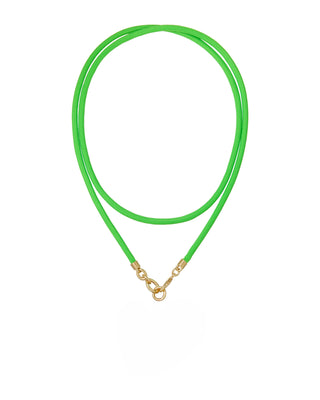 The Long Happy Cord Charm Necklace