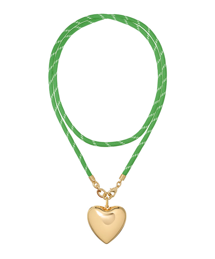 The Long Happy Cord Charm Necklace