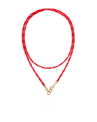 The Long Happy Cord Charm Necklace