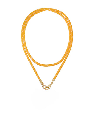 The Long Happy Cord Charm Necklace