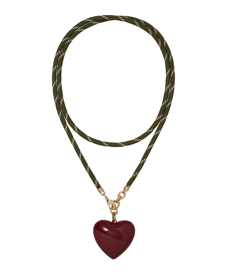 The Long Happy Cord Charm Necklace