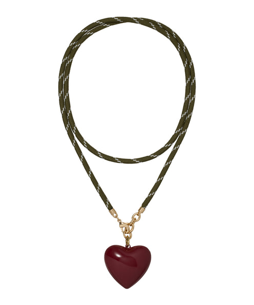 The Long Happy Cord Charm Necklace