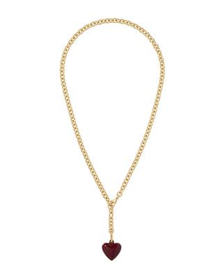 The Mini Puffy Heart Charm Necklace