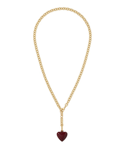 The Mini Puffy Heart Charm Necklace