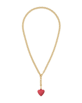 The Mini Puffy Heart Charm Necklace