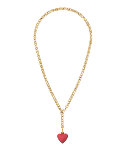 The Mini Puffy Heart Charm Necklace