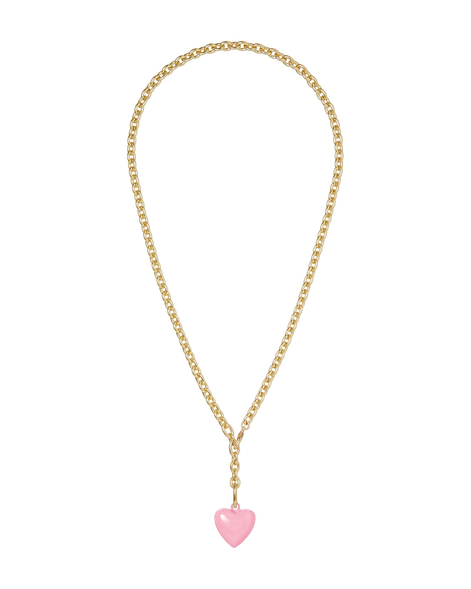 ファッション雑貨・小物その他 Puffy Heart Chain Necklace Silver Puffy Heart Necklace | Roxanne Assoulin