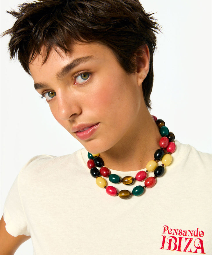 The Multi Pebble Stone Necklace