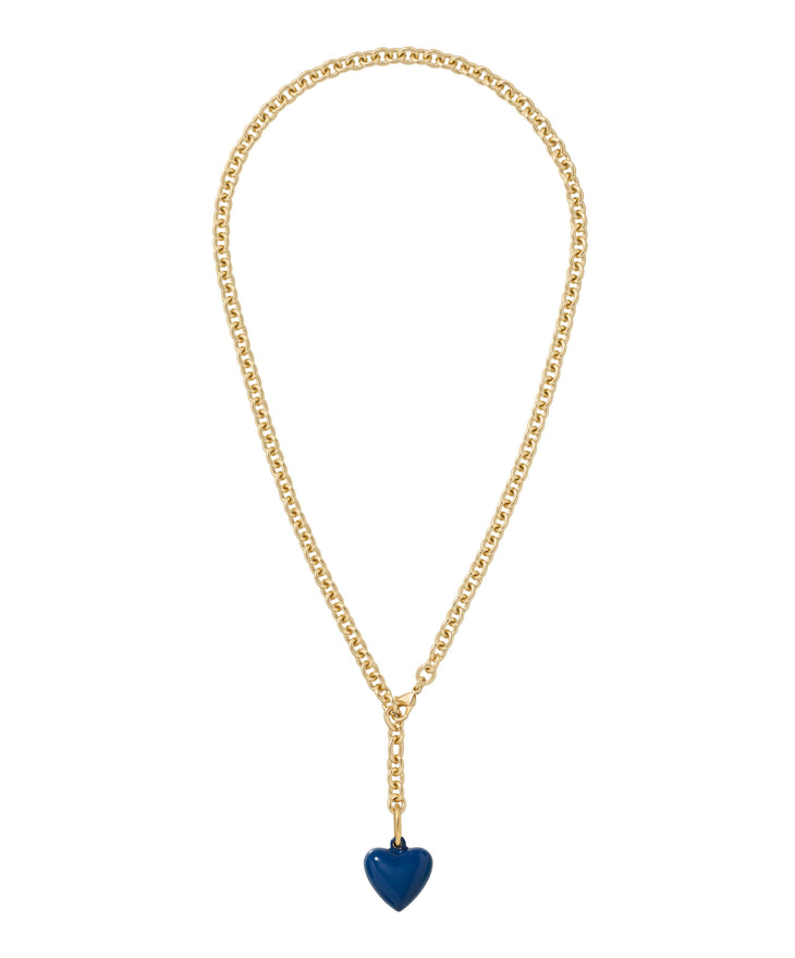 The Mini Puffy Heart Charm Necklace