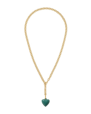 The Mini Puffy Heart Charm Necklace
