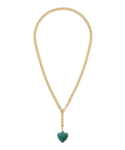 The Mini Puffy Heart Charm Necklace