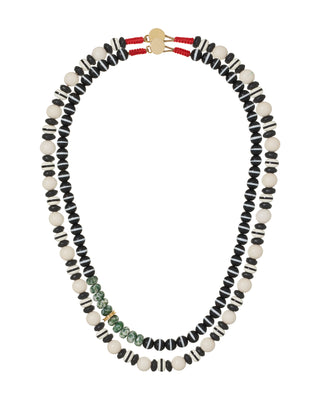 The Salt & Pepper Necklace Duo
