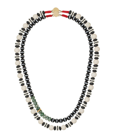 The Salt & Pepper Necklace Duo