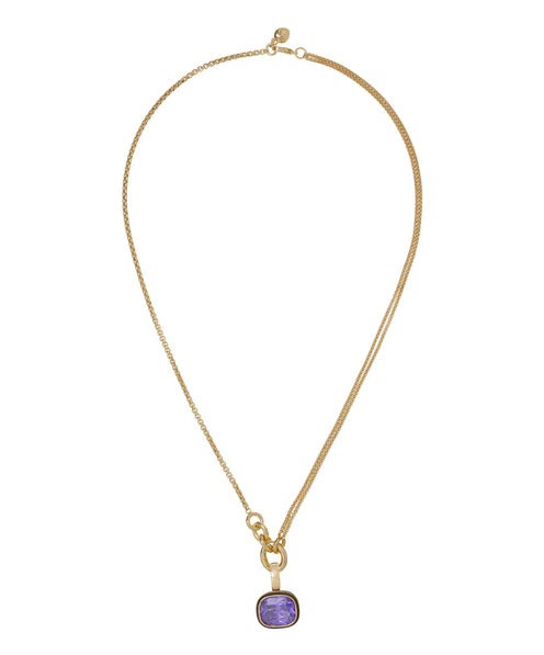 The Single Drop Cubic Pendant Chain