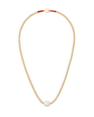 The Solitaire Pearl Necklace