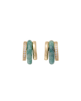 The Stone Huggie Earrings