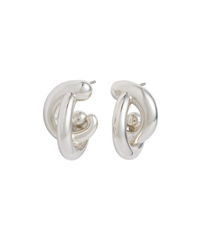 The Twist Earrings in Silver