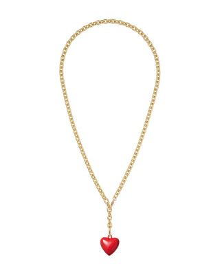 The Mini Puffy Heart Charm Necklace