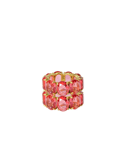 Roxanne Assoulin royals ring in rose