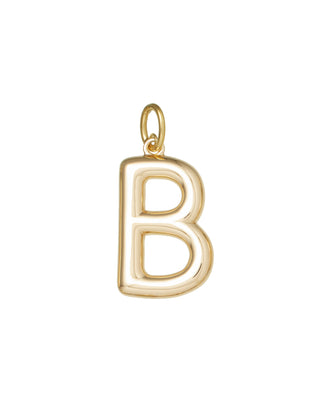 The Very Big Puffy Initial Charms