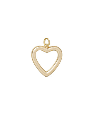 The Very Big Puffy Open Heart Charm